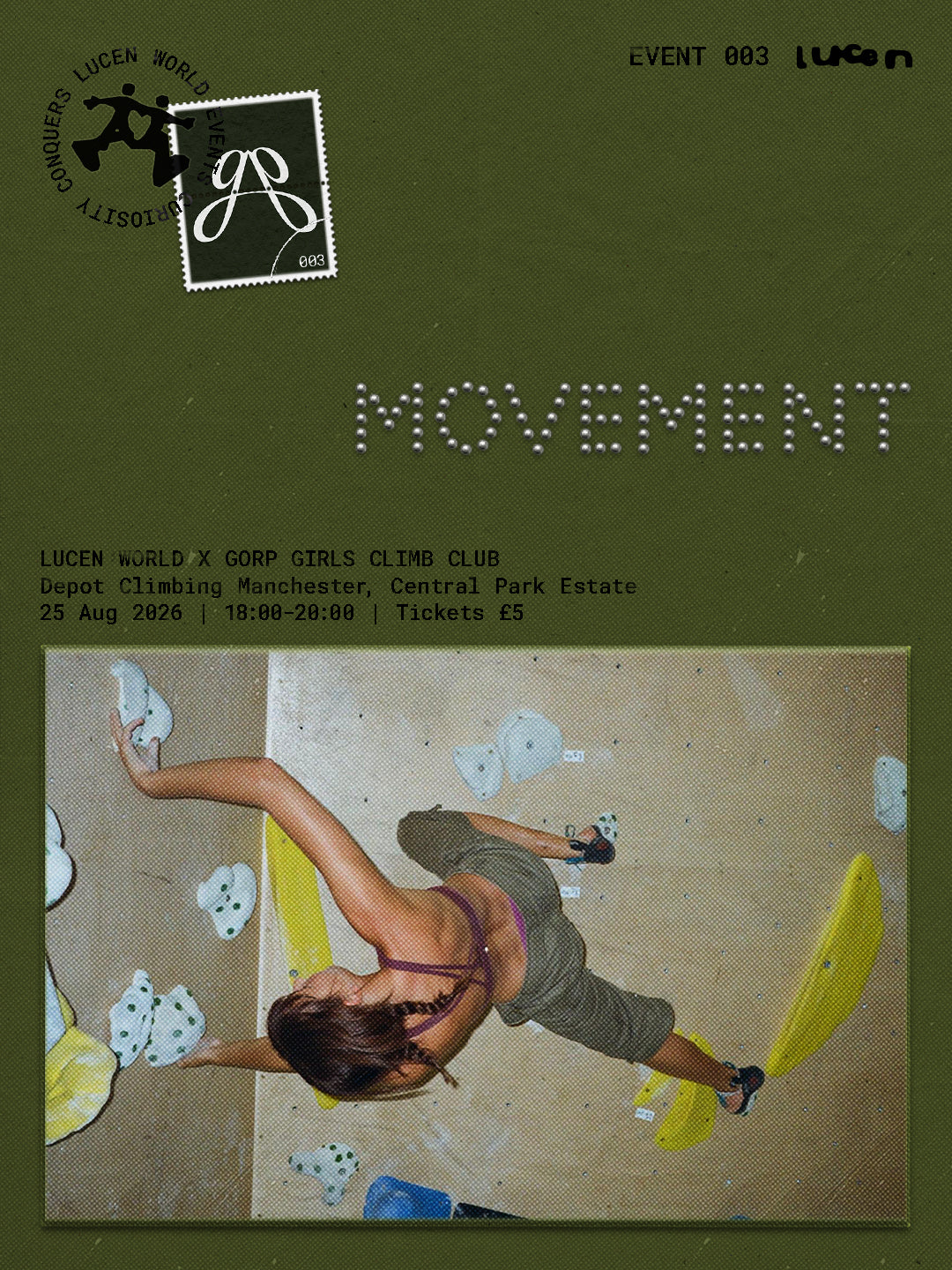 EVENT 003 Lucen World X Gorp Girls - CLIMB CLUB