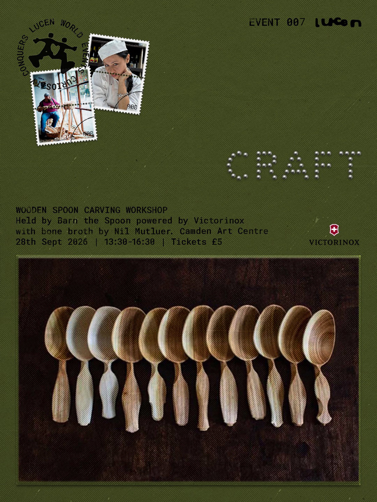 EVENT 007 Wooden Spoon Carving with Barn the Spoon, powered by Victorinox, with Bone Broth by Nil Mutluer